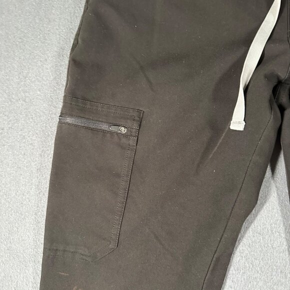 Figs Womens XS Technical Collection Scrub Cargo Pants Black Drawstring Pockets - Picture 7 of 16